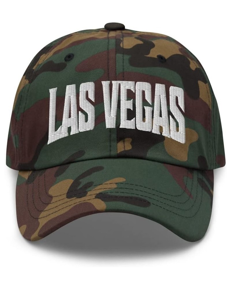 Las Vegas Nevada NV Embroidered Dad Hat Green Camo $23.97 Baseball Caps