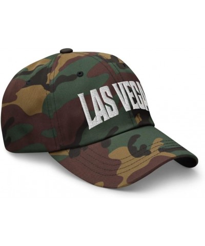 Las Vegas Nevada NV Embroidered Dad Hat Green Camo $23.97 Baseball Caps