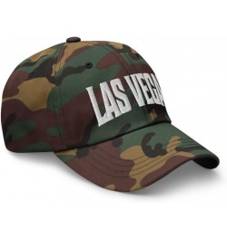 Las Vegas Nevada NV Embroidered Dad Hat Green Camo $23.97 Baseball Caps