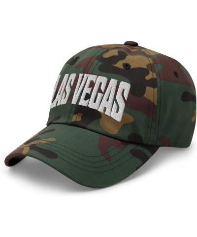 Las Vegas Nevada NV Embroidered Dad Hat Green Camo $23.97 Baseball Caps