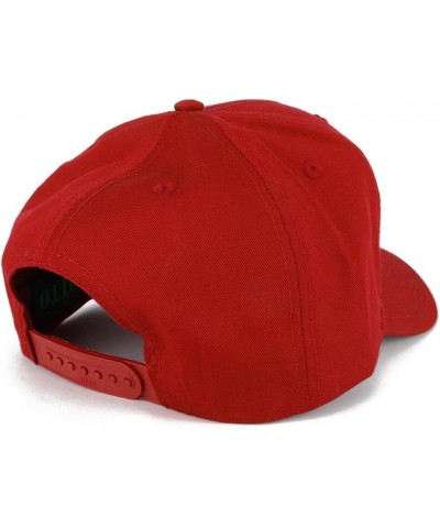 Pink USA Flag Structured High Profile Baseball Cap Red $11.04 Baseball Caps