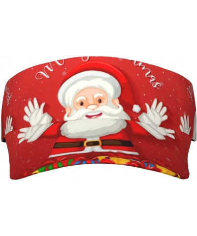 Merry Christmas. Adult Sunscreen Visor Cap Adjustable Golf Cap Summer Uv Protection Beach Cap Unisex $11.55 Sun Hats