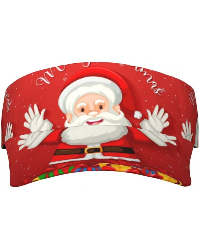 Merry Christmas. Adult Sunscreen Visor Cap Adjustable Golf Cap Summer Uv Protection Beach Cap Unisex $11.55 Sun Hats