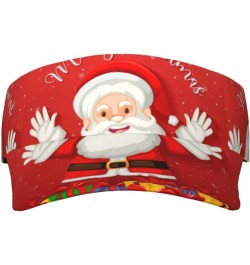 Merry Christmas. Adult Sunscreen Visor Cap Adjustable Golf Cap Summer Uv Protection Beach Cap Unisex $11.55 Sun Hats