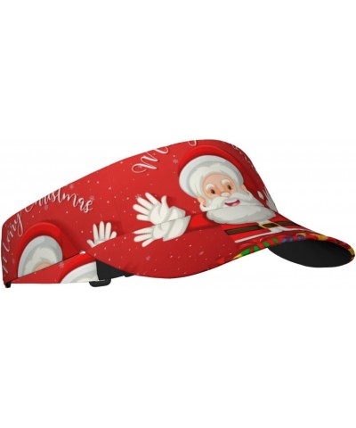 Merry Christmas. Adult Sunscreen Visor Cap Adjustable Golf Cap Summer Uv Protection Beach Cap Unisex $11.55 Sun Hats