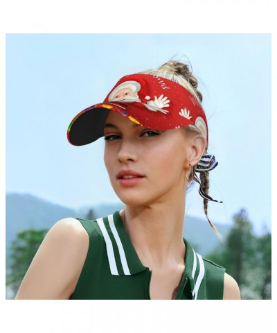 Merry Christmas. Adult Sunscreen Visor Cap Adjustable Golf Cap Summer Uv Protection Beach Cap Unisex $11.55 Sun Hats