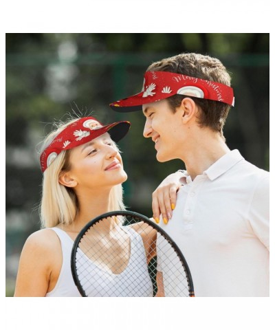 Merry Christmas. Adult Sunscreen Visor Cap Adjustable Golf Cap Summer Uv Protection Beach Cap Unisex $11.55 Sun Hats