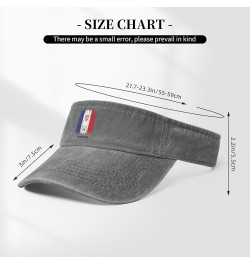 Croatia Football Flag Sun Visor Hats for Women Men Sun Hat Vintage Golf Hat Adjustable Baseball Cap Gray $13.12 Visors