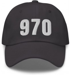 970 Hat Fort Collins CO Hat Mobile Telephone Area Code 970 Dad Cap Embroidered Dad Hat Baseball Cap Dark Grey $18.47 Baseball...