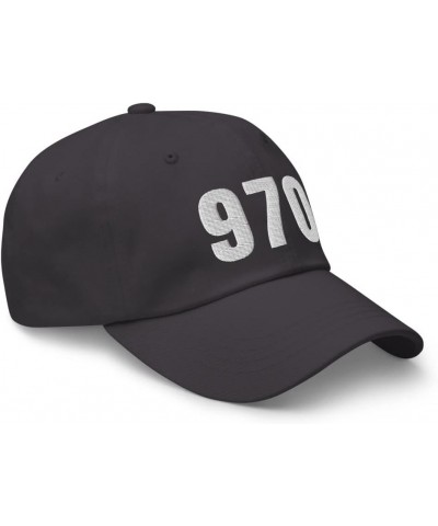 970 Hat Fort Collins CO Hat Mobile Telephone Area Code 970 Dad Cap Embroidered Dad Hat Baseball Cap Dark Grey $18.47 Baseball...