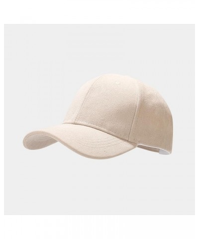 American Trend Baseball Cap for Women Men Ponytail Trucker Dad Hat Adjustable Gol???? Tennis Hat Beige $6.78 Baseball Caps