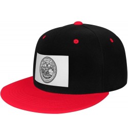 Seal of Rochester, New York Snapback Hat for Men Women Baseball Cap Trucker Flat Bill Hats Dad Caps Red $11.39 Baseball Caps