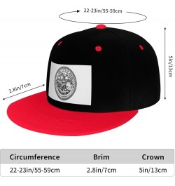 Seal of Rochester, New York Snapback Hat for Men Women Baseball Cap Trucker Flat Bill Hats Dad Caps Red $11.39 Baseball Caps