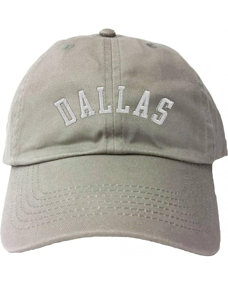 Dallas Arch City Dad Deluxe Trucker Flatbill Baseball Embroidered Hat Dad Grey $14.51 Baseball Caps