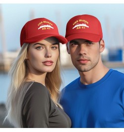 USS Mckee As 41 Baseball Cap Canvas Mesh-Back Cap Red $13.28 Baseball Caps