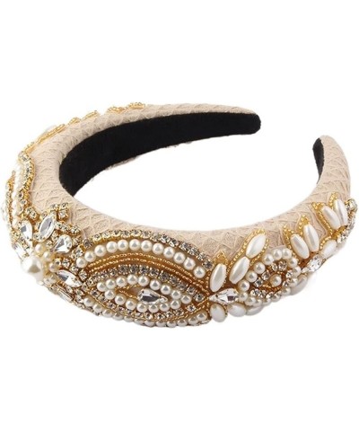 YANLITIAN Sponge Baroque Headband Ladies Light Luxury Rhinestone Pearl Personality Personalised Headband Suit (Color : 3) 2 $...