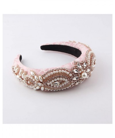 YANLITIAN Sponge Baroque Headband Ladies Light Luxury Rhinestone Pearl Personality Personalised Headband Suit (Color : 3) 2 $...