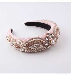 YANLITIAN Sponge Baroque Headband Ladies Light Luxury Rhinestone Pearl Personality Personalised Headband Suit (Color : 3) 2 $...