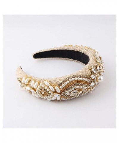 YANLITIAN Sponge Baroque Headband Ladies Light Luxury Rhinestone Pearl Personality Personalised Headband Suit (Color : 3) 2 $...