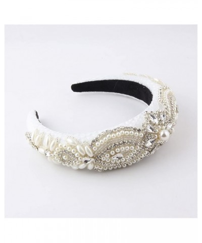 YANLITIAN Sponge Baroque Headband Ladies Light Luxury Rhinestone Pearl Personality Personalised Headband Suit (Color : 3) 2 $...