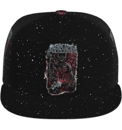 Asking Musics Alexandria Unisex Outdoor Fashion Flat Brim Baseball Cap Black $10.57 Baseball Caps