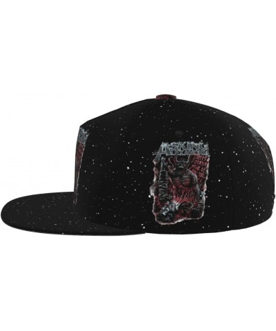 Asking Musics Alexandria Unisex Outdoor Fashion Flat Brim Baseball Cap Black $10.57 Baseball Caps