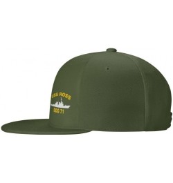 USS Ross DDG 71 Flag Baseball Caps Denim Hats Cowboy Knit hat Fisherman's hat Moss Green $14.96 Baseball Caps