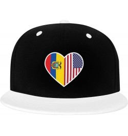 I Love America and Ecuador Snapback Hat for Men Women Baseball Cap Trucker Flat Bill Hats Dad Caps White $11.64 Baseball Caps