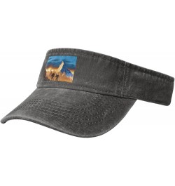 Landscape View of Two Climbers Sun Visor Hats for Women Men Sun Hat Cotton Golf Hat Vintage Baseball Cap Deep Heather $11.82 ...