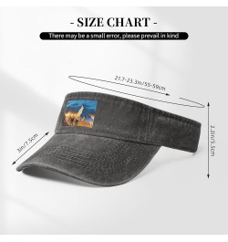 Landscape View of Two Climbers Sun Visor Hats for Women Men Sun Hat Cotton Golf Hat Vintage Baseball Cap Deep Heather $11.82 ...