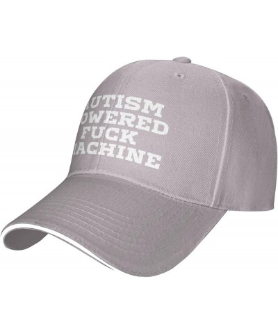 Autism Powereds Fuck Machine Hat Autism Awareness Cap Casual Hat Baseball Cap Bill Trucker Hat for Women Men Gray $12.31 Base...