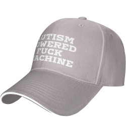 Autism Powereds Fuck Machine Hat Autism Awareness Cap Casual Hat Baseball Cap Bill Trucker Hat for Women Men Gray $12.31 Base...