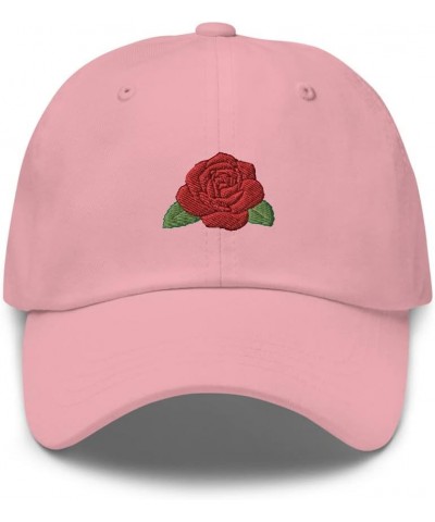 Rose hat, Embroidered Unisex Baseball hat, June Birth Flower hat, June Birth Flower Gift. Pink $21.54 Baseball Caps