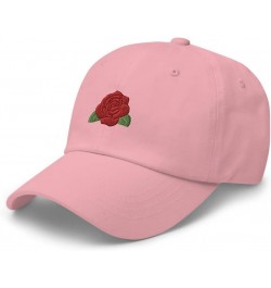 Rose hat, Embroidered Unisex Baseball hat, June Birth Flower hat, June Birth Flower Gift. Pink $21.54 Baseball Caps