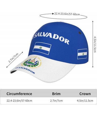 el Salvador hat 3D Print Classic Baseball Cap Snapback Flat Bill Hip Hop Hats Fashion El Salvador 1 $14.79 Baseball Caps