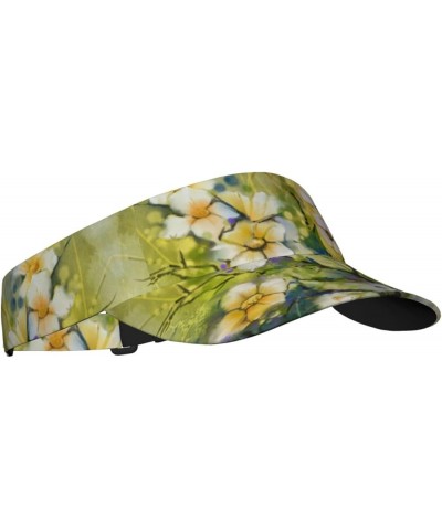 Warm Flower- Sun Visor Hats for Women Men,Tennis Beach Golf Visor Hat Adjustable Unisex Summer Hat Sun Visors Warm Flower $12...