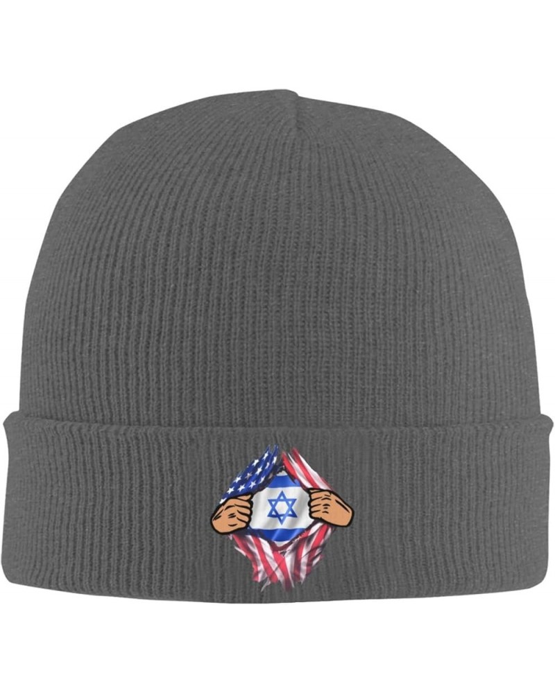 Blood Inside Me Israel Knit Hats Winter Warm Chunky Beanie Hat for Men Women Deep Heather $13.30 Skullies & Beanies