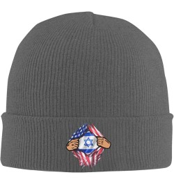 Blood Inside Me Israel Knit Hats Winter Warm Chunky Beanie Hat for Men Women Deep Heather $13.30 Skullies & Beanies