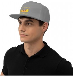 Vietnam CH-47 Chinook Unisex Flat Brim Visor hat Adjustable Baseball Cap Gray $12.88 Baseball Caps