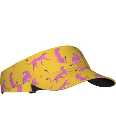 Visor Hats for Women Men,Sun Visors Womens Golf Visor Sun Cap Sports Hat Running Summer Outdoor Visor Hat,Leopard Leopard $12...