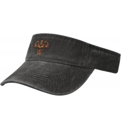 Strong Men Sun Visor Hats for Women Men Sun Hat Vintage Golf Hat Adjustable Baseball Cap Black $14.61 Visors