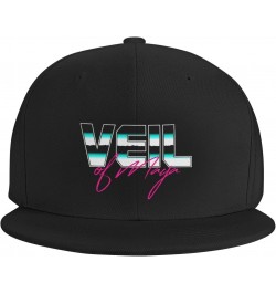 Veil of Band Maya Hat Flat-Brimmed Baseball Cap Sun Hat Snapback Hip Hop Cap for Men and Women Black $12.59 Baseball Caps