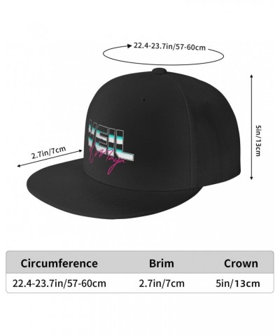 Veil of Band Maya Hat Flat-Brimmed Baseball Cap Sun Hat Snapback Hip Hop Cap for Men and Women Black $12.59 Baseball Caps