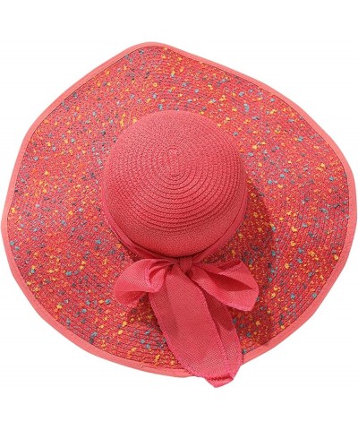 Women's Church Fascinator Bridal Tea Party Wedding Hat Chew Hat Watermelon Red-c $7.34 Sun Hats