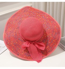 Women's Church Fascinator Bridal Tea Party Wedding Hat Chew Hat Watermelon Red-c $7.34 Sun Hats