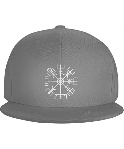 Men Women Adjustable Baseball Caps, Viking Compass Symbol Unisex Plain Hats Vintage Trucker Dad Cap Black Gray $11.88 Basebal...