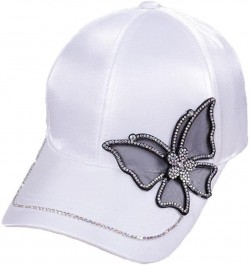 Women Butterflies Flower Embroidery Caps Women Girl Sun Hats Casual Caps Women Baseball Cap 1 $17.04 Baseball Caps