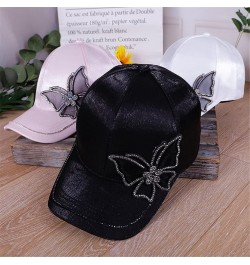 Women Butterflies Flower Embroidery Caps Women Girl Sun Hats Casual Caps Women Baseball Cap 1 $17.04 Baseball Caps