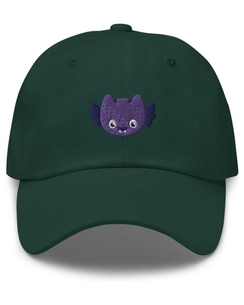 Kawaii Bat Hat (Embroidered Dad Cap) Cute Halloween Bat Hats Spruce $21.35 Baseball Caps