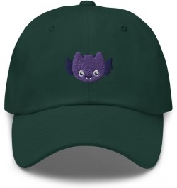 Kawaii Bat Hat (Embroidered Dad Cap) Cute Halloween Bat Hats Spruce $21.35 Baseball Caps